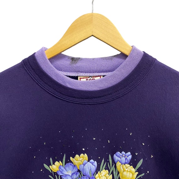 Vintage Top Stich by Morning Sun Purple Sweatshirt Size Vintage Top Stich by Morning Sun Purple Sweatshirt Size
