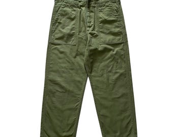 60s 70s Vintage Military U.S. Army Og-107 Baker Pants Size