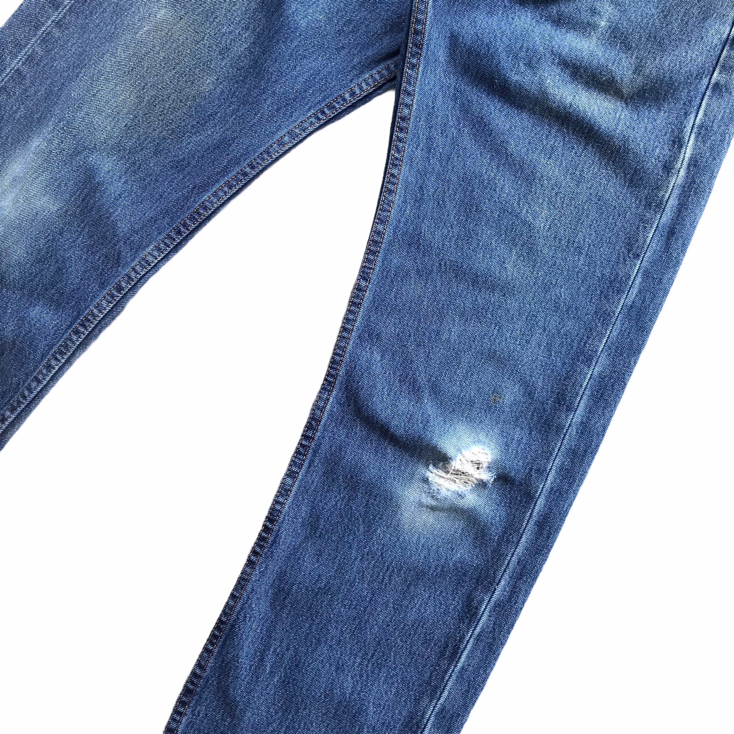 Vintage 90s Levis 505 Relaxed Fit Distressed Denim Blue Faded - Etsy