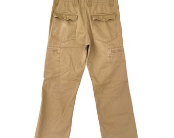Vintage Gap Brown Trousers Pants Size 32 Gap Zipper Fly Gap Cargo