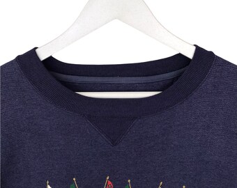 トップス Vintage navy embroidered logo sweatshirt IMG_0699.jpg?v=1701705809