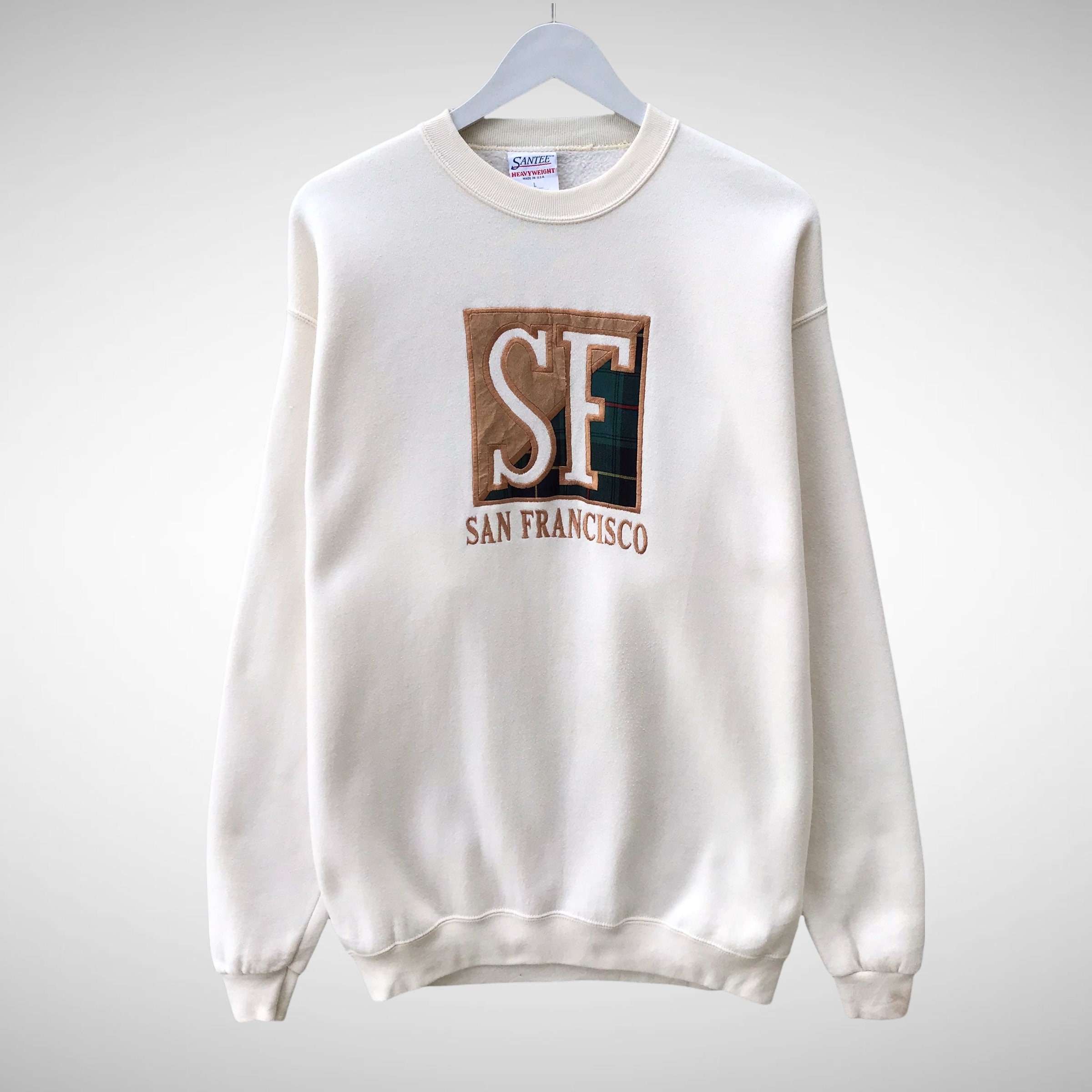 Vintage 90s San Francisco White Sweatshirt Large San Francisco 