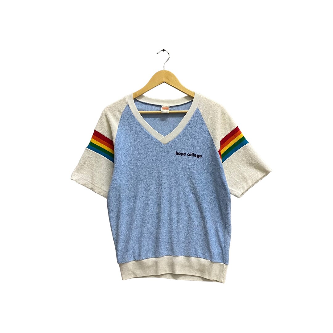 Vintage 90s Hope College Multi Colour Sweatshirt Women Size Large Hope ...