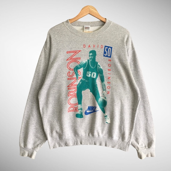 Vintage Nike David Robinson Biglogo Sweatshirt Nba Player 90s - Etsy