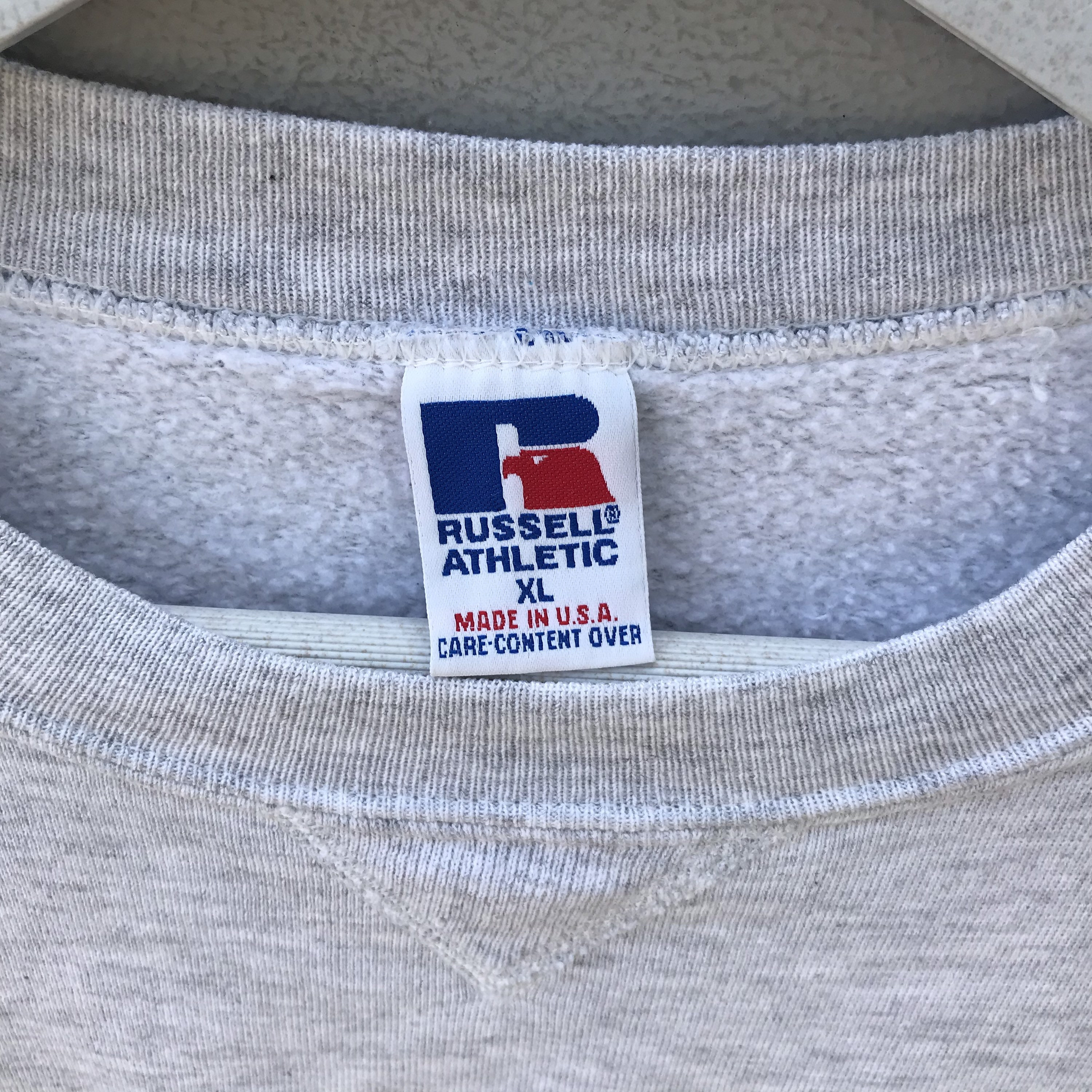 T-shirt Vintage Russell Athletic - Taille M - Or - 50%Coton/50%Poly - New Old Stock (NOS)