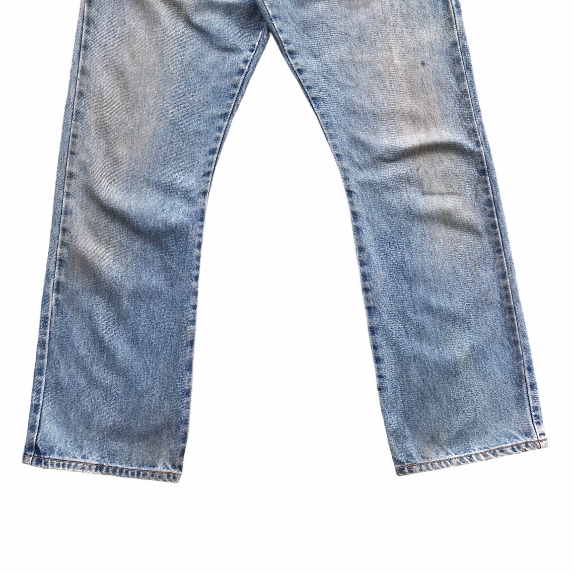 Vintage 90s Levis 517 Boot Cut Jeans Distressed Denim Blue | Etsy