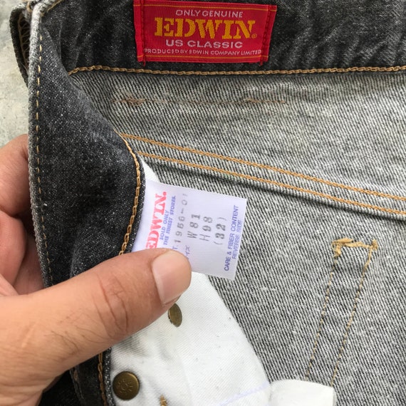 Vintage Edwin Us Classic Black Denim Size 30 Edwin Zipper Vintage Edwin Us Classic Black Denim Size 30 Edwin Zipper