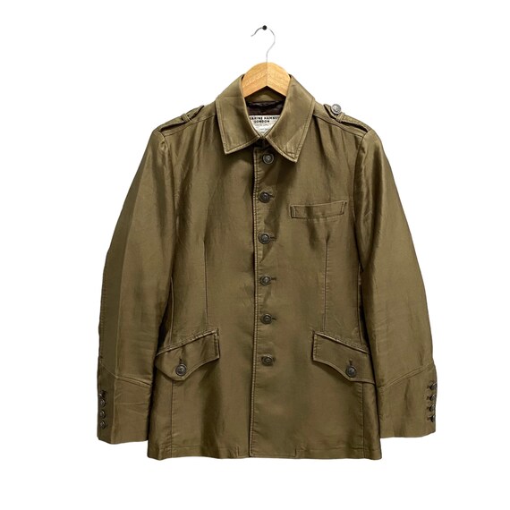 Vintage Katharine Hamnett London Green Army Jacket Style