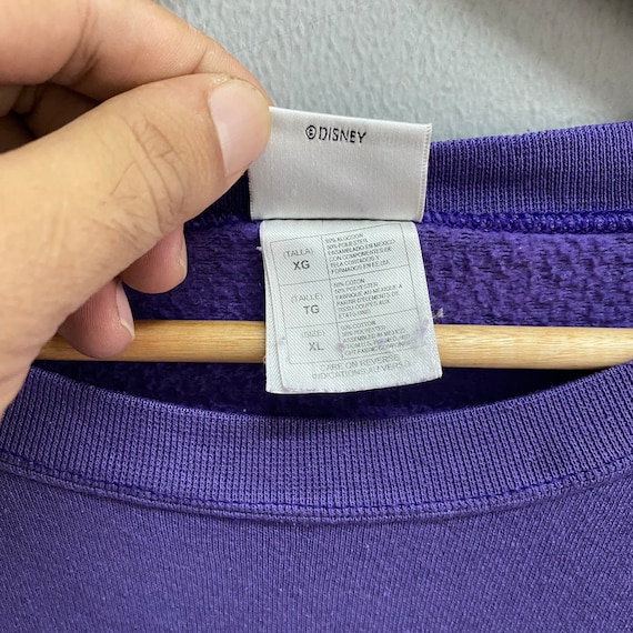 Vintage The Disney Store Eeyore Purple Sweatshirt… - image 10