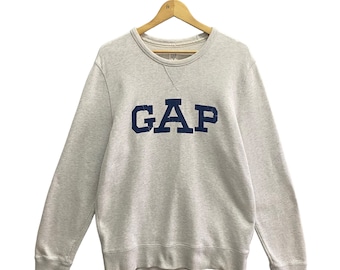Vintage Y2K Gap Athletic Grey Sweatshirt Size LARGE Gap Sports