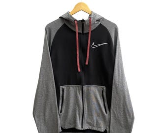 Vintage Y2K Nike Swoosh blau beunruhigt Hoodie XLARGE Nike Swoosh Rundhalsausschnitt Nike Swoosh Pullover Pullover Gesticktes Logo Nike Swoosh Pullover