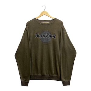 Vintage Hard Rock Cafe Denver Green Sweatshirt XLARGE Hard Rock Cafe Crewneck Hard Rock Cafe Sweater Pullover Print Logo Hard Rock Jumper