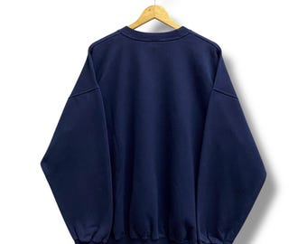 Vintage Y2K Blue Jays Navy Sweatshirt Xlarge Menasha College