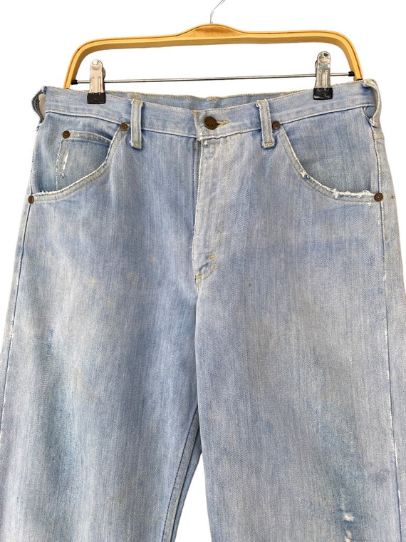 Vintage 90s Lee Light Blue Jeans Lee Zipper Fly Denim