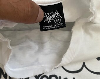 Vintage Y2K Stussy X Haze World Tour Distressed T-shirt Rare