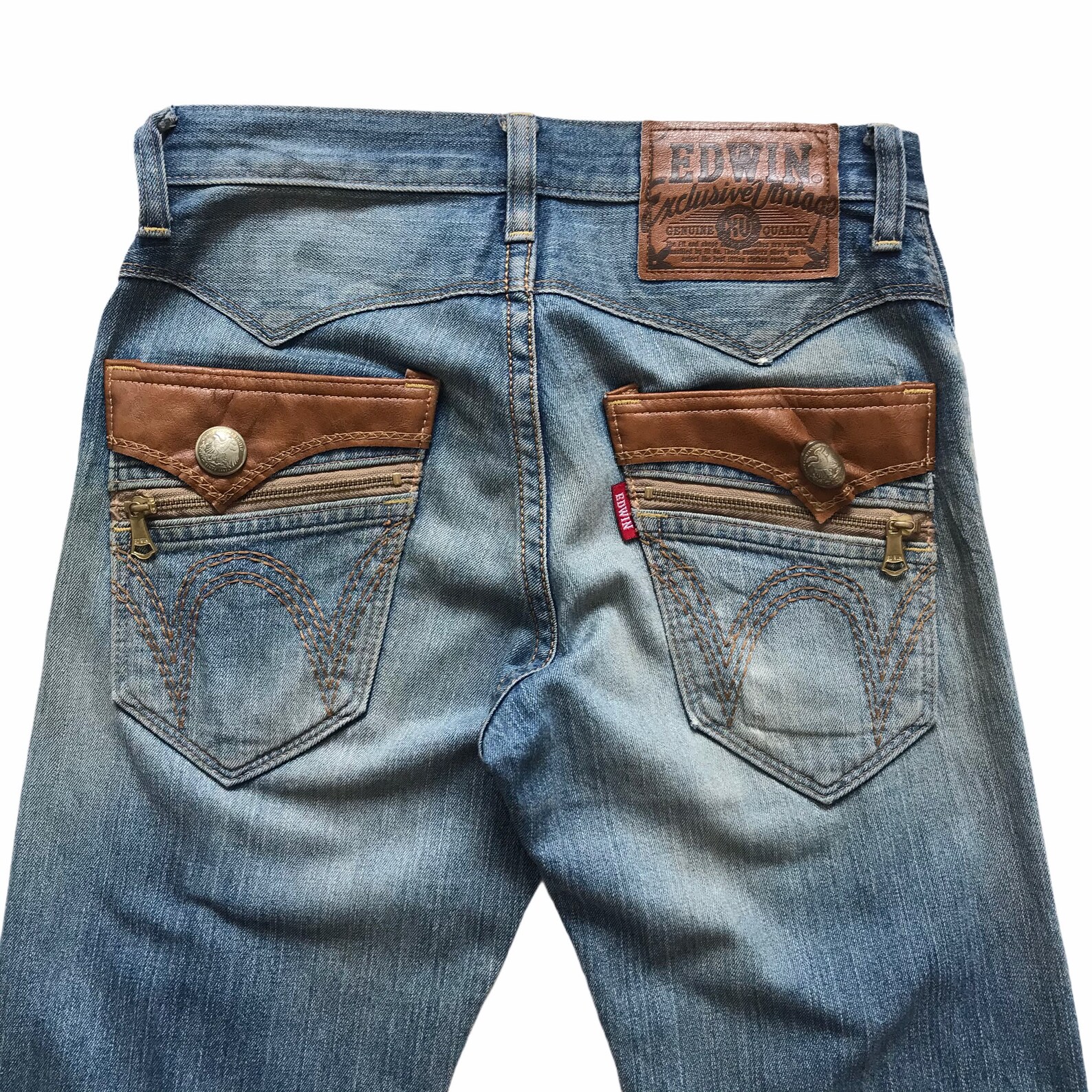 Vintage Edwin Exclusive Vintage Non Selvedge Jeans Distressed - Etsy