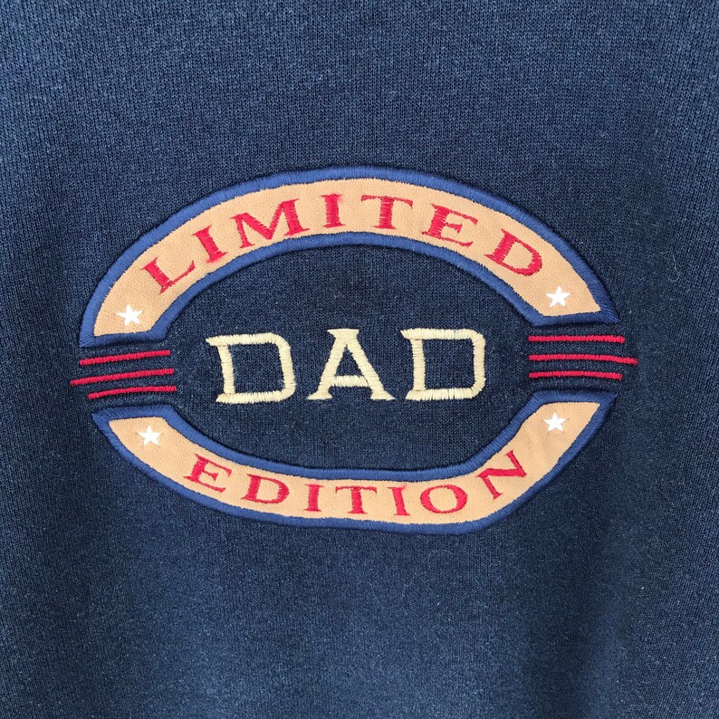 Vintage Dad Limited Edition Navy Sweatshirt Size Large Dad University