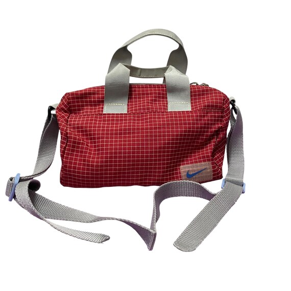 Vintage Nike Swoosh Shoulder Bag Red Checkered Nike Swoosh Cross Body Slingbag Etsy