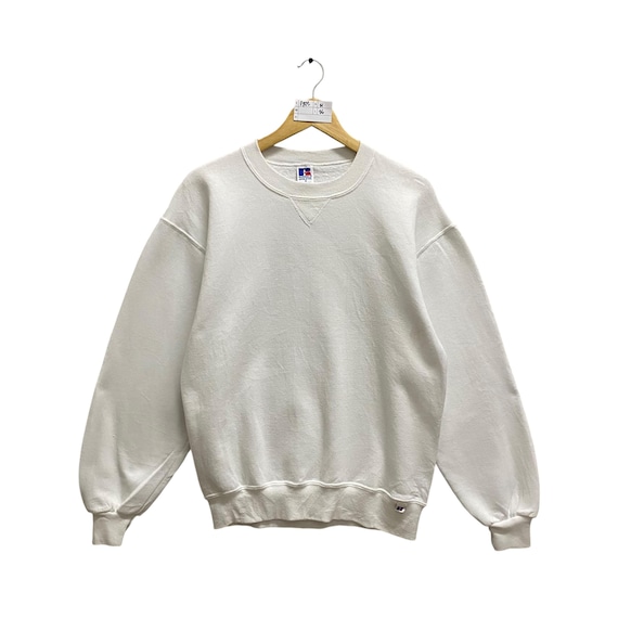 トップス RUSSELL ATHLETIC Blank Sweat 2XL VINTAGE RUSSELL ATHLETIC BLANK PURPLE SWEATSHIRT 1990S LARGE