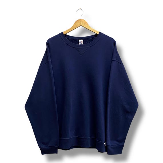 Vintage 90s Russell Athletic Navy Sweatshirt Xlarge Russell