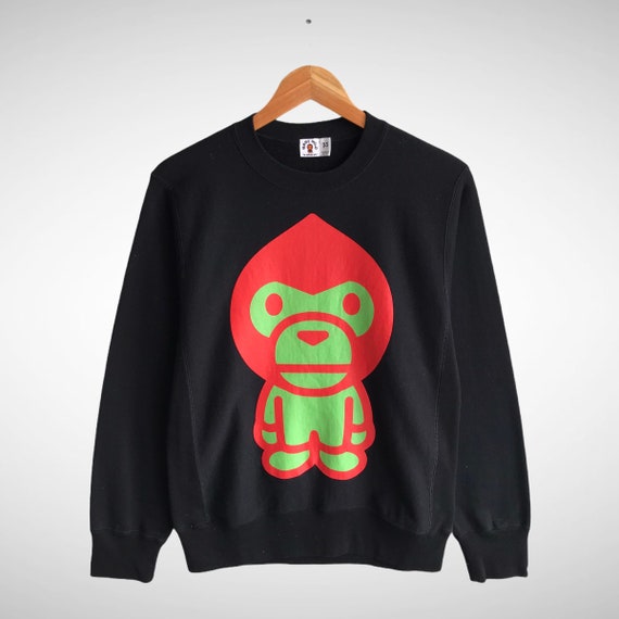 Vintage A Bathing Ape Baby Milo Biglogo Print Sweatshirt - Etsy
