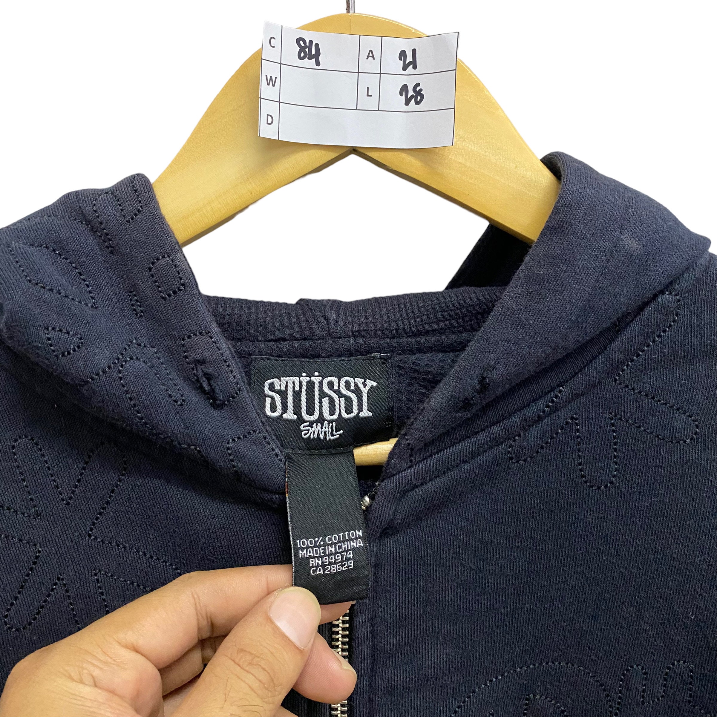 Vintage Y2K Stussy Black Hoodie Sweatshirt Size Small Stussy Vintage Y2K Stussy Black Hoodie Sweatshirt Size Small Stussy