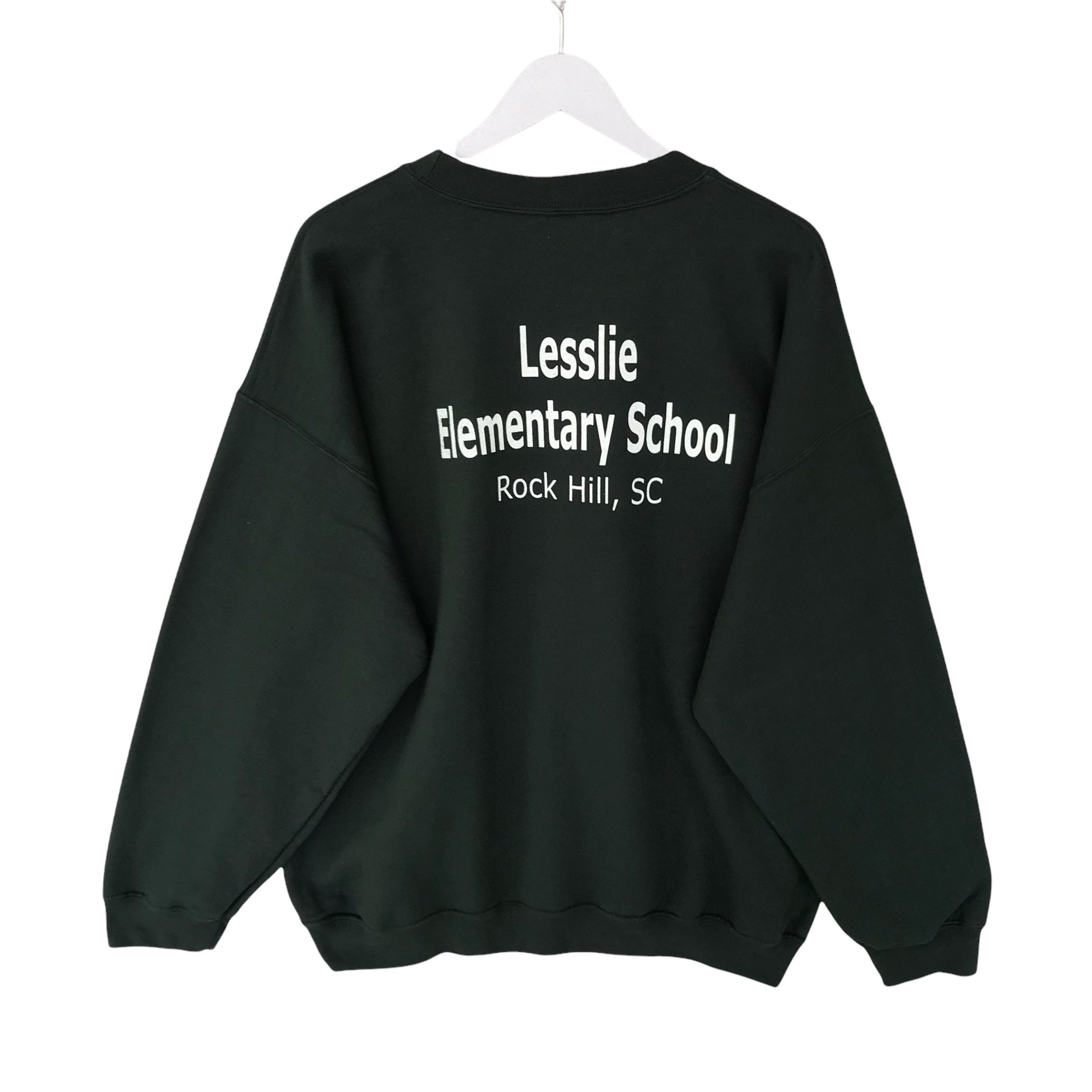 Vintage 00s Snowman School Green Sweatshirt Size Xlarge Snowman 