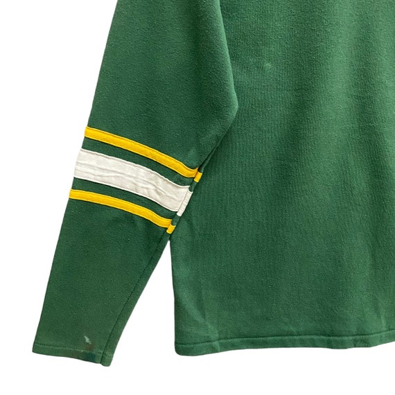 Vintage 90s Green Bay Packers Green Sweatshirt Ki… - image 8