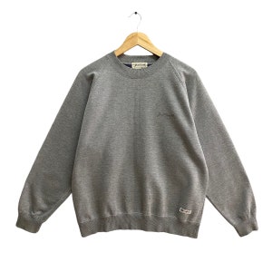 Vintage Converse Jack Purcell Soft Grey Unisex Sweatshirt Large Converse Crewneck Converse Sweater Pullover Spell Out Embroidery Logo Jumper