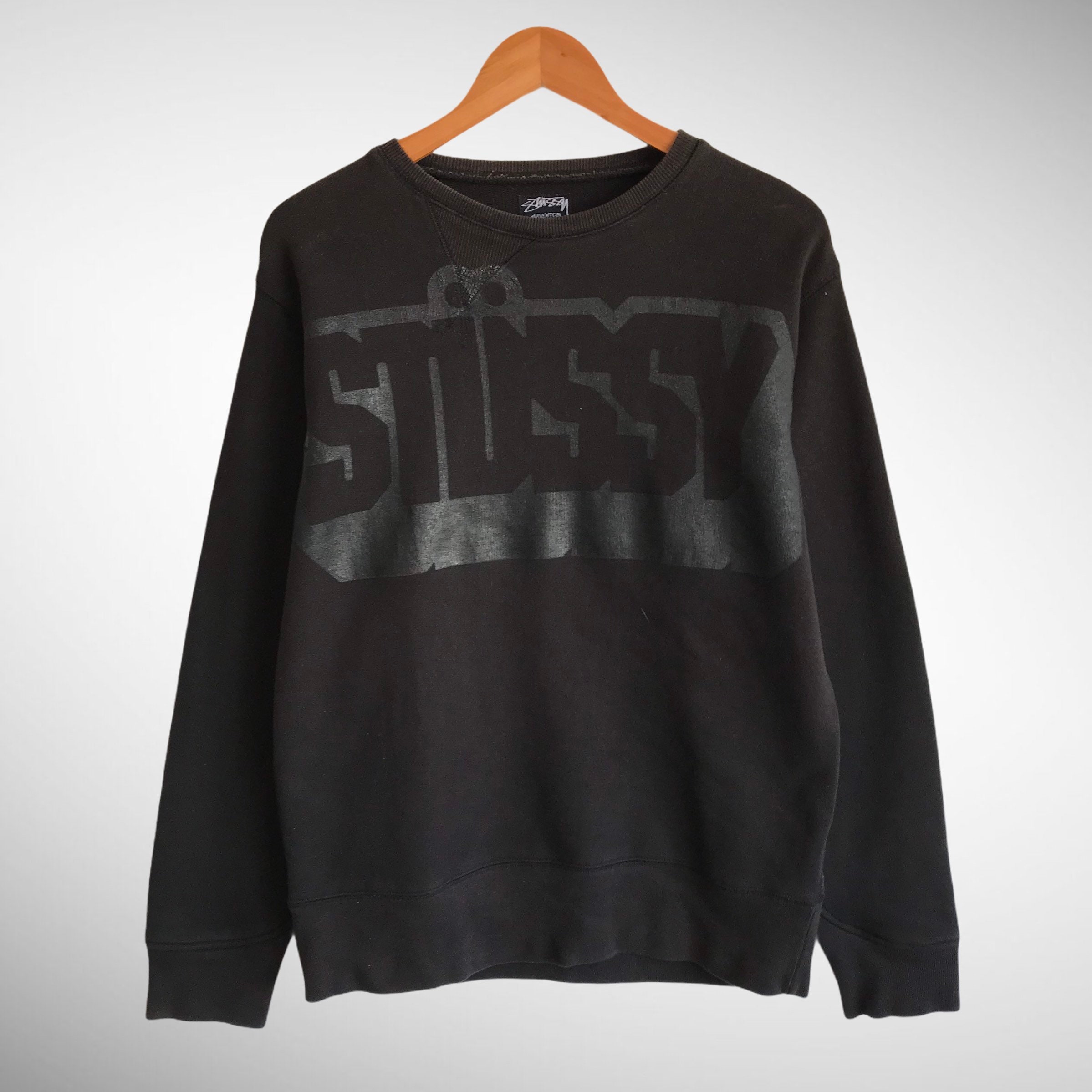 00s Vintage Stussy Neighborhood Boneyards T Shirt / Black