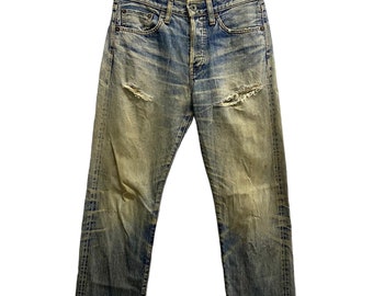 Vintage Tomorrowland Distressed Selvedge Denim Japanese Designer Jeans Size 28