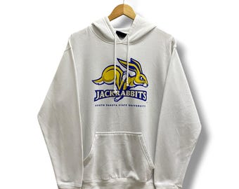Vintage South Dakota State University Hoodie Large SDSU Jackrabbits Pullover Retro College Sweatshirt University Vintage Apparel Size L