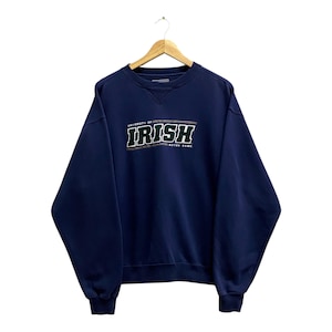Vintage Notre Dame Fighting Irish NCAA Sweatshirt Medium University Of Notre Dame Crewneck Notre Dame Jumper ND Irish Football Sweater M