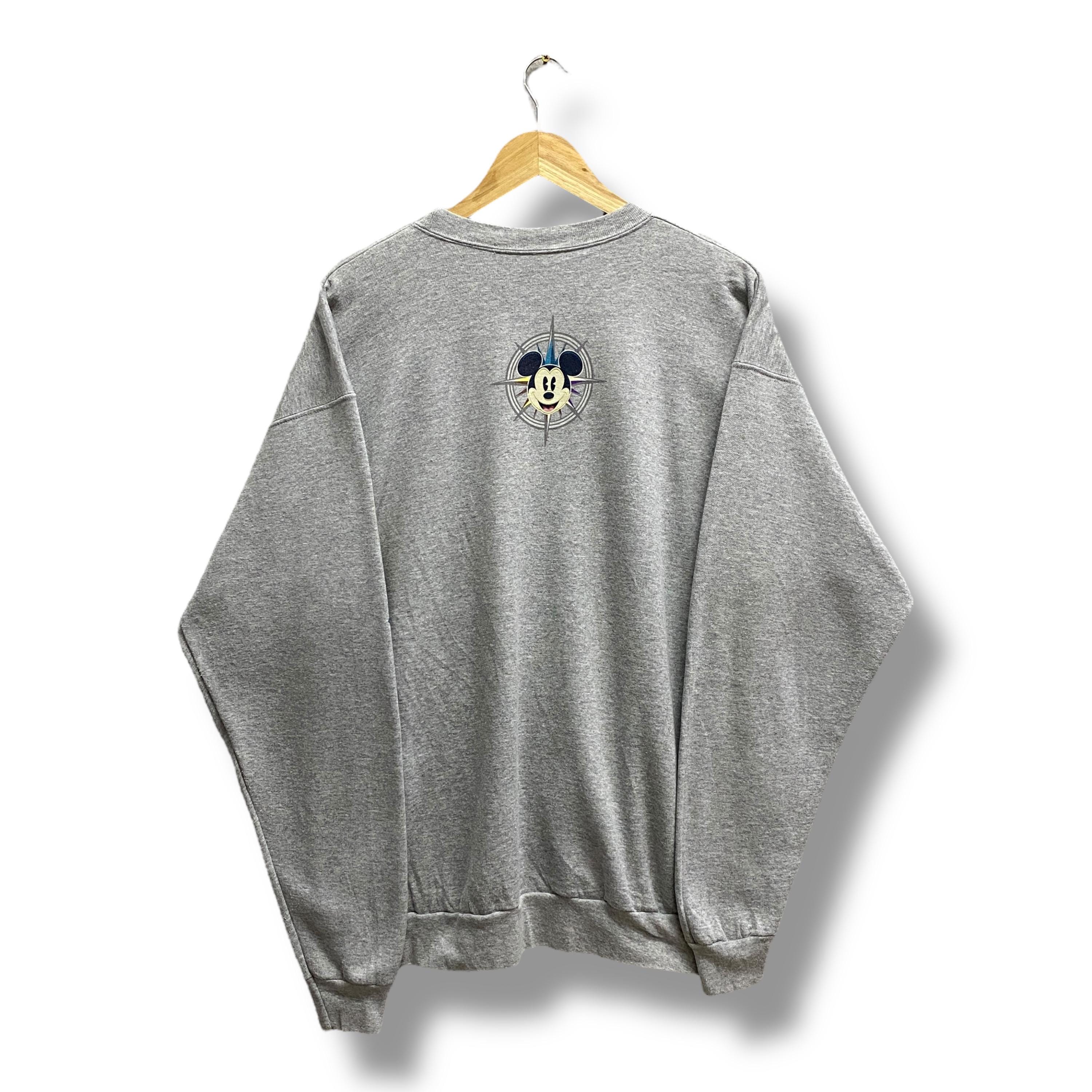 Vintage Y2K Disneyland Resort Grey Sweatshirt LARGE Disney