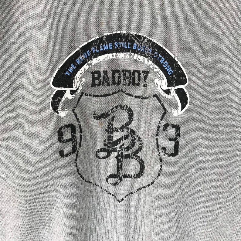 Vintage 90s Bad Boy Grey Sweatshirt 2xlarge Bad Boy Crewneck Bad Boy
