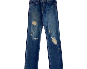 Vintage Four Thirty Distressed Denim Jeans Japanese Streetwear Pants Size 30