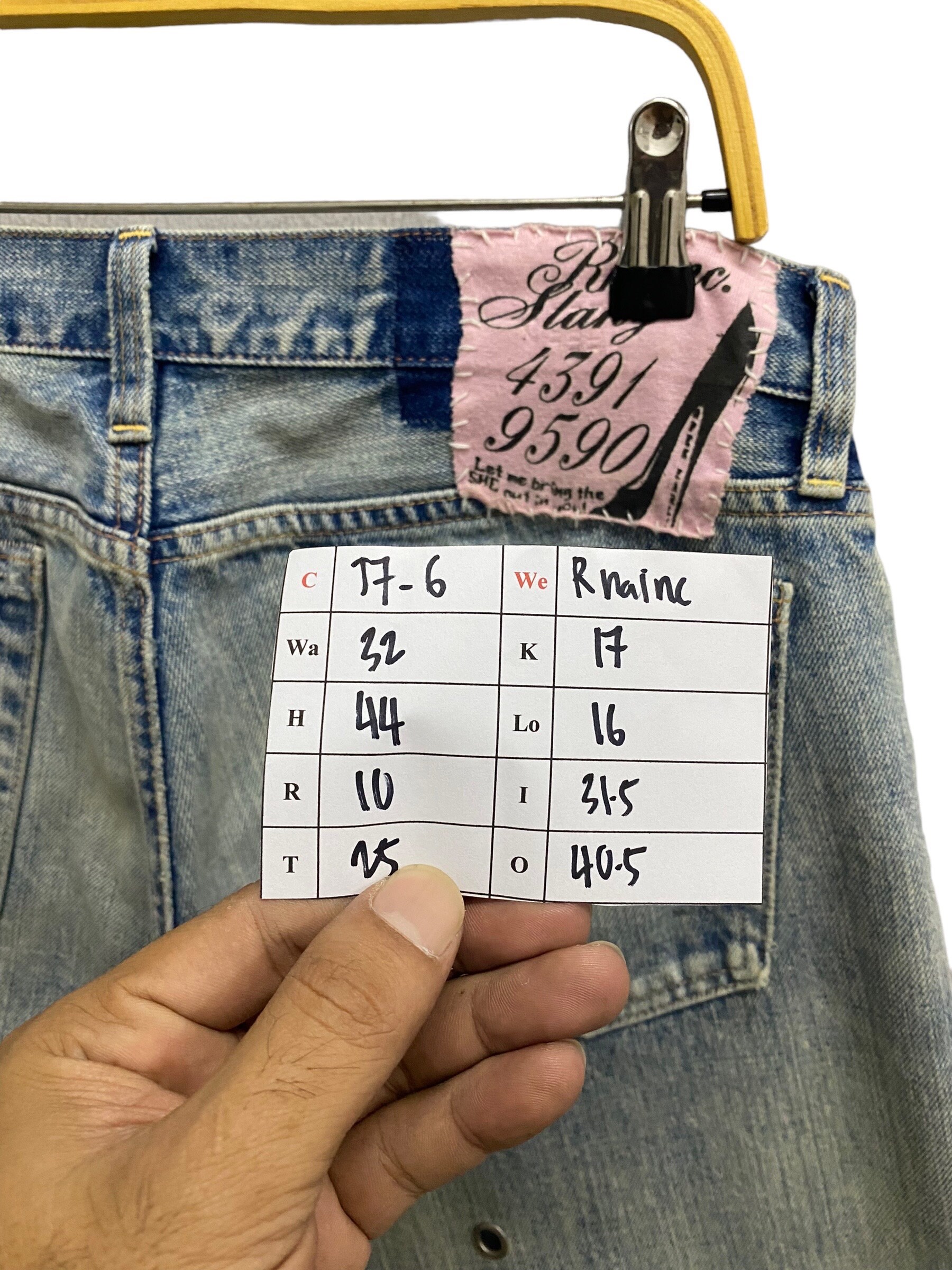 Vintage Japanese Brand RNA Inc.slang Jeans Size 32 Rna Slang