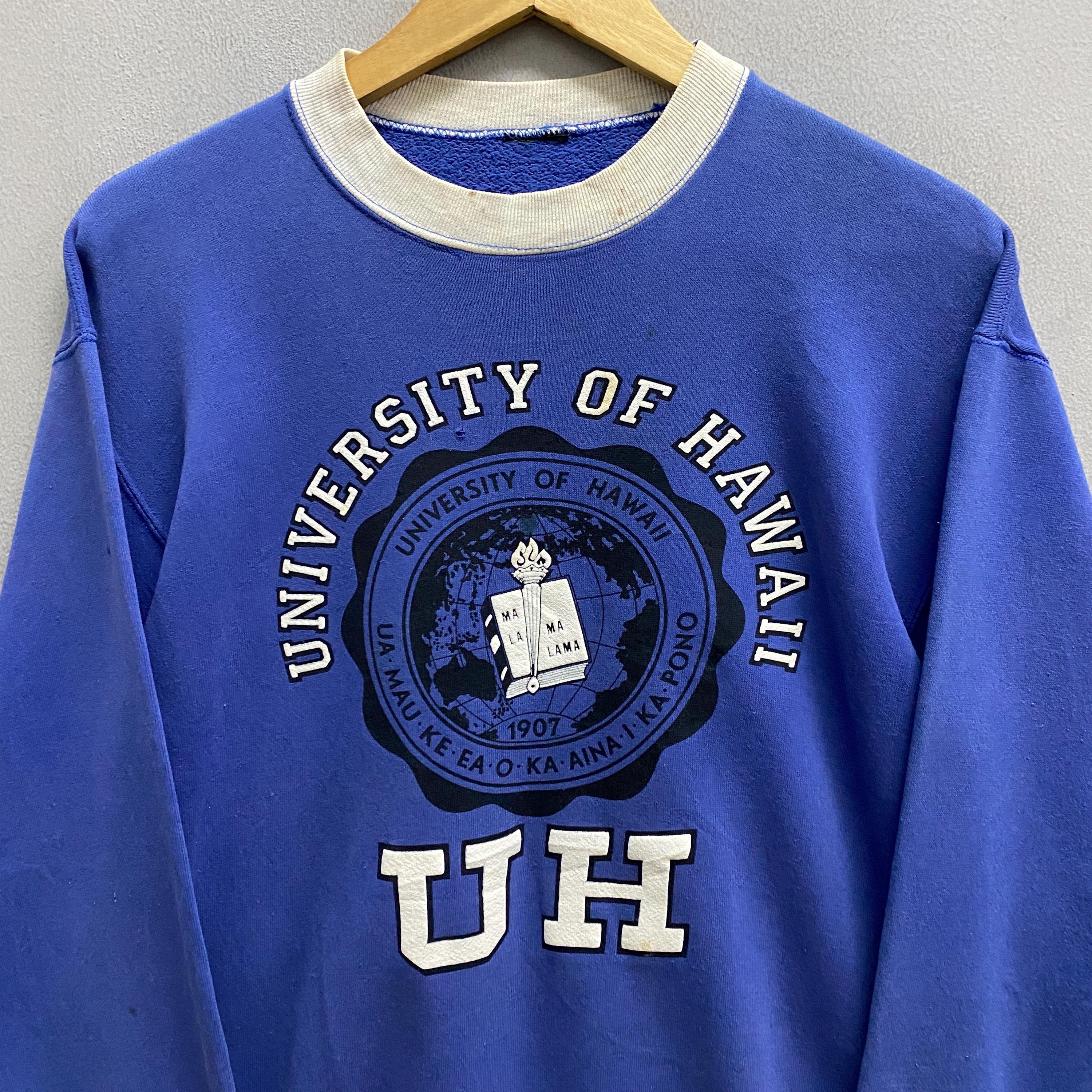 Vintage 90s University of Hawaii Blue Sweatshirt Small Retro