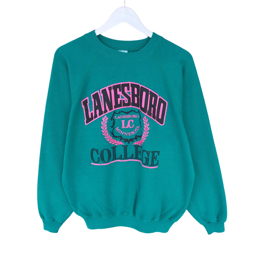 Vintage 90s Lanesboro College Green Sweatshirt Xlarge Lanesboro