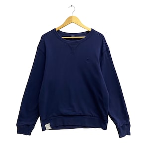 Vintage Polo Pony Ralph Lauren Navy Sweatshirt Size Large Polo Ralph Lauren Crewneck Polo Pony Sweater Pullover Embroidered Logi Jumper