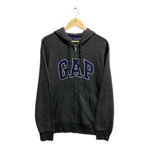 Vintage Y2K Gap Athletic Grey Hoodie Sweatshirt Unisex MEDIUM Gap Crewneck Gap American Flag Sweater Pullover Embroidered Logo Gap Jumper