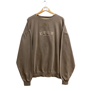 Vintage Avon North Carolina Brown Unisex Sweatshirt XXLarge North Carolina Crewneck North Carolina Sweater Pullover Embroidered Logo Jumper
