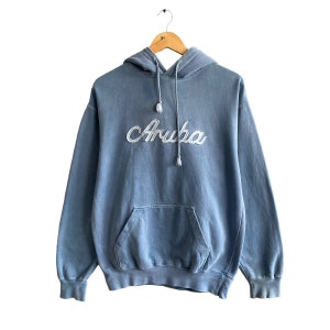 Vintage Aruba Country Hoodie Size Medium Aruba Crewneck Aruba Sweater Pullover Spell Out Patches Logo Aruba Jumper