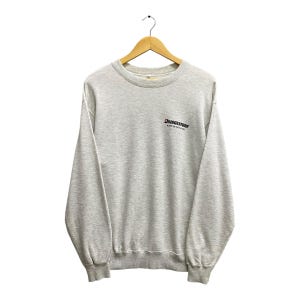 Vintage Bridgestone A Grip On The Future Grey Sweatshirt Size Large Bridgestone Crewneck Bridgestone Sweater Pullover Print Logo Jumper