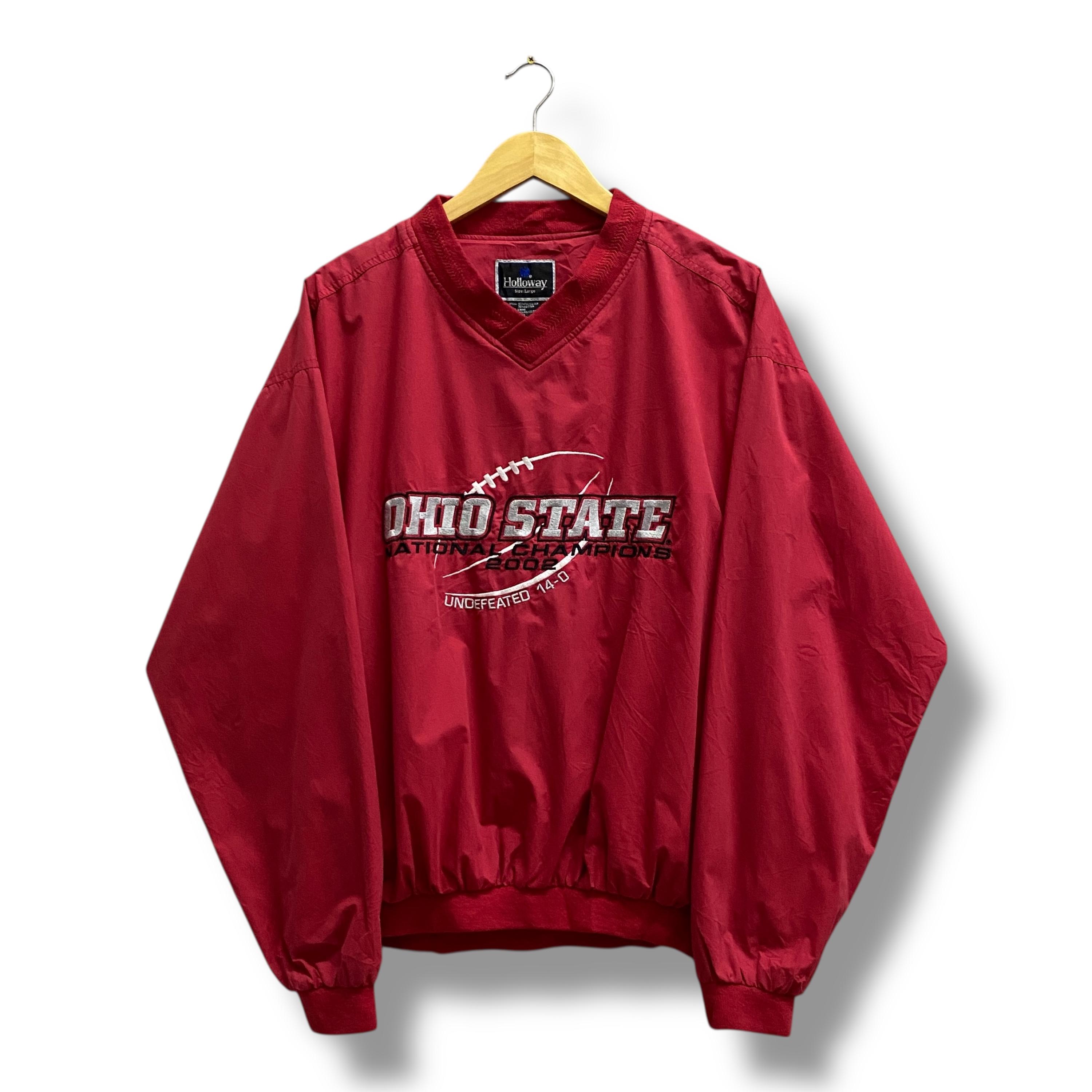 Vintage Y2K Ohio State Jacket Retro Large OSU Buckeyes Windbreaker