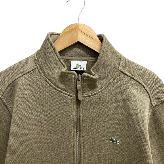 Vintage Lacoste La Chemise Brown Sweatshirt Size … - image 2