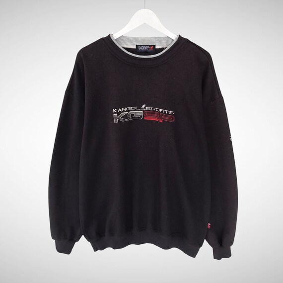 Vintage 90s Kangol Sports Black Sweatshirt Size Oversize 4L Kangol Sports Crewneck Kangol Sweater Pullover Embroidered Logo Spell Out Kangol Etsy UK