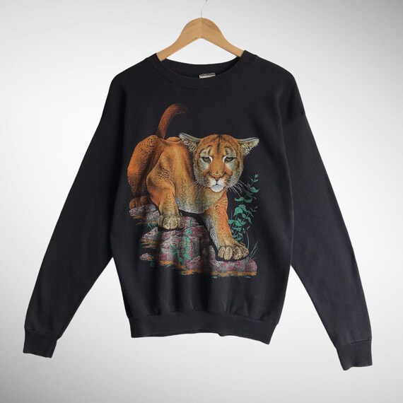 Vintage Animal Biglogo Print Animal Sweatshirt 90
