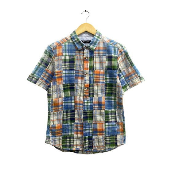 Vintage Boycottt Boro Patchwork Checkered Multico… - image 1