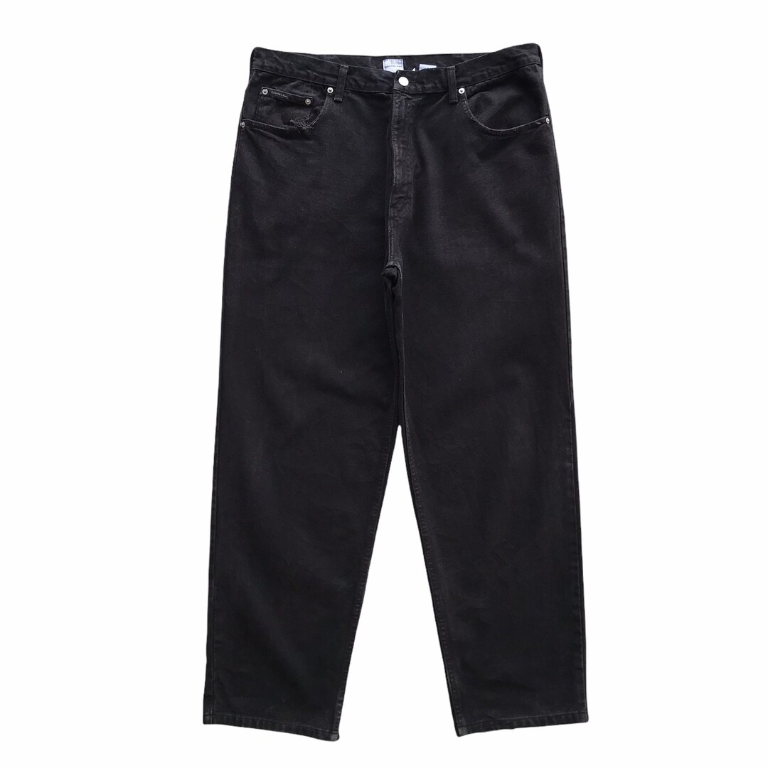   Jeans ブラックキャップ90s 1点物◇BDG Jeansブラックデニム黒キャップ帽子US古着メンズ